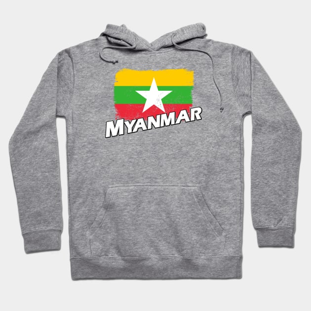 Myanmar flag Hoodie by PVVD